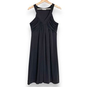 Calvin Klein Sleeveless Ruched Knee Length Wrinkle Free Stretch Dress Women's 10